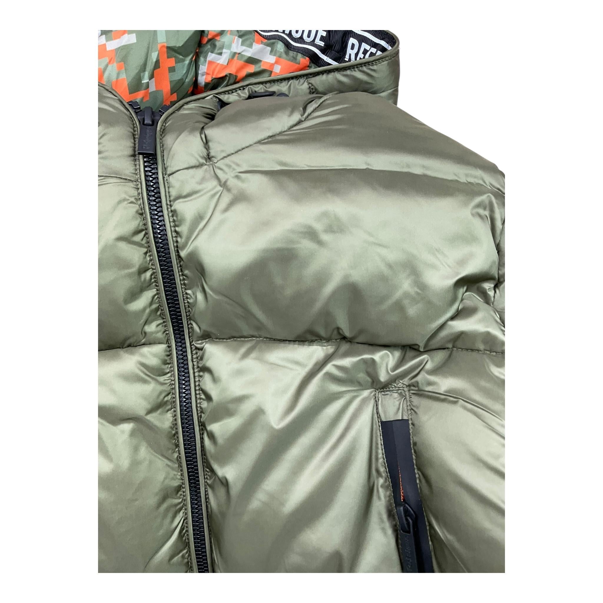 REFRIGUE giubbino tinta unita con zip e cappuccio Verde per Bambino 2831O00012 VERDE REFRIGUE