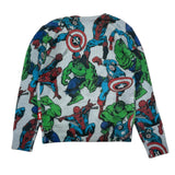 SAINT BARTH maglia tinta unita con stampa avengers Azzurro per Bambino DOU0019 AZZURRO SAINT BARTH