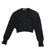 NAIDA cardigan tinta unita  Nero per Bambina NAMA315 NERO NAIDA