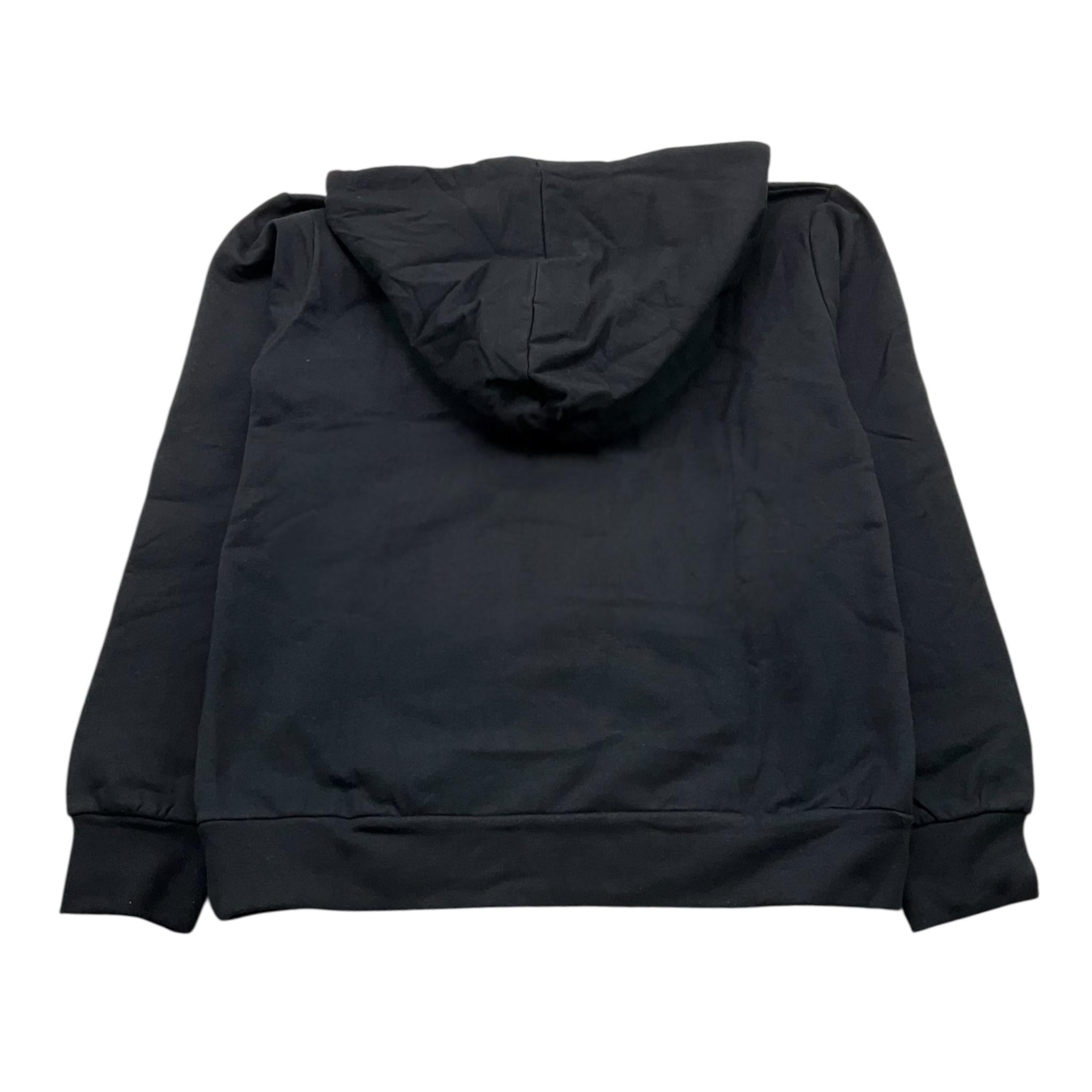 NEVER TOO felpa chiusa con cappuccio tinta unita con logo Nero per Bambino NT2081RX NERO NEVER TOO