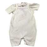 MAGNIFICIO DI VERONA complet 2 pezzi t-shirt-salopette Panna per Neonato 045107 PANNA MAGNIFICIO DI VERONA