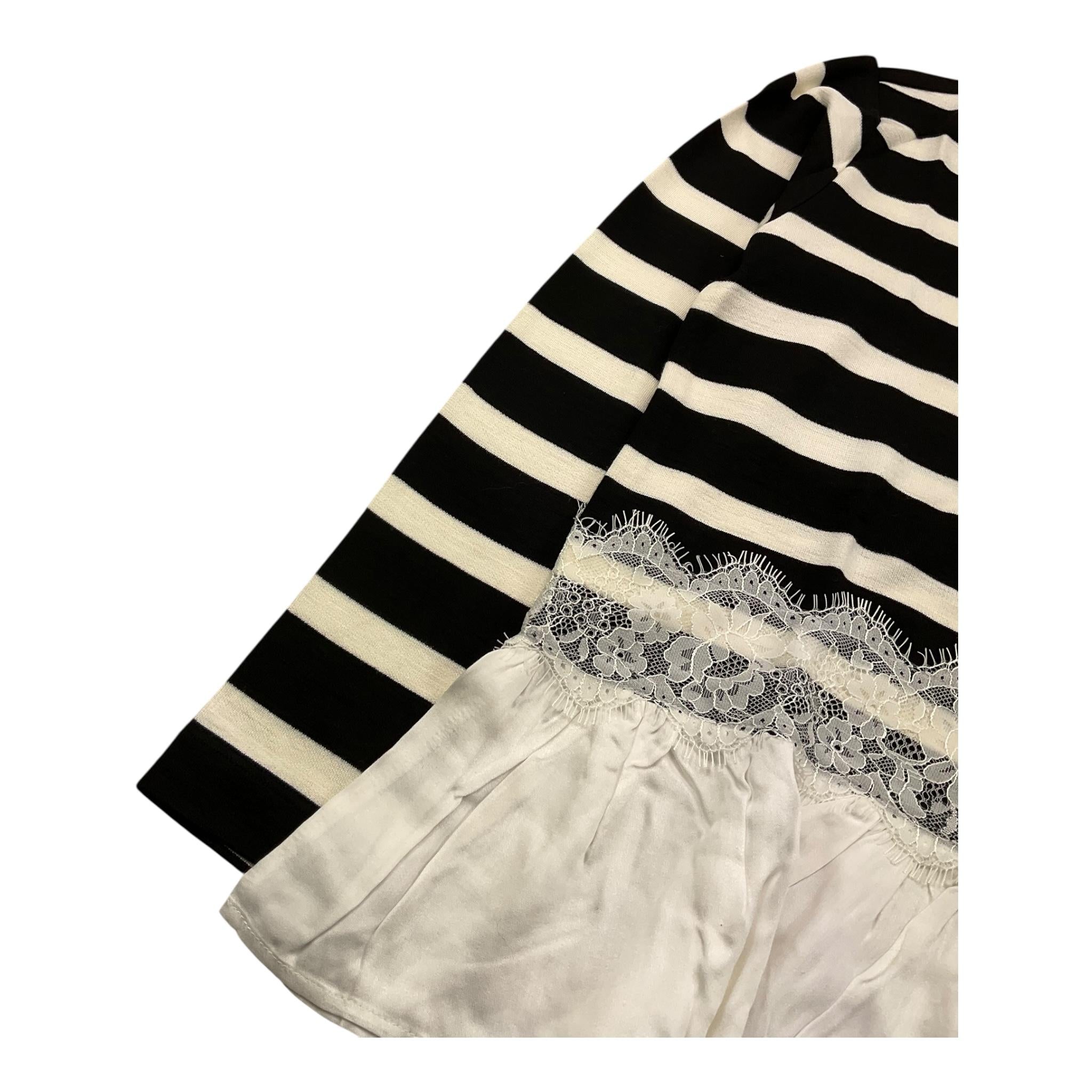 MONNALISA maglia fantasia a righe Bianco/nero per Bambina 176605 BIANCO/NERO MONNALISA