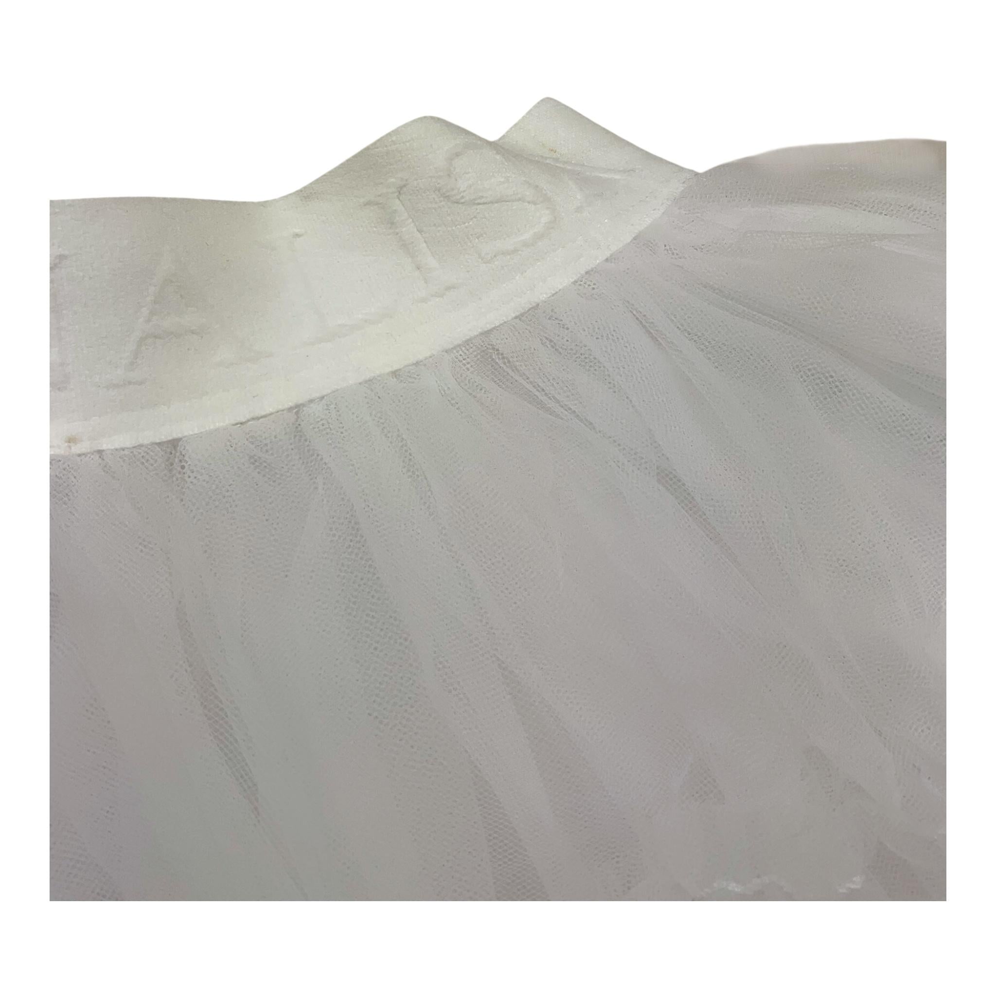 MONNALISA gonna tinta unita con tulle Bianco per Neonata 17CGON BIANCO MONNALISA