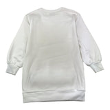 MOSCHINO abito modello felpa tinta unita con stampa Bianco per Bambina HBV0DP BIANCO MOSCHINO