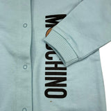MOSCHINO tutina tinta unita con stampa Azzurro per Neonato MMY08C AZZURRO MOSCHINO