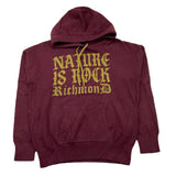 JOHN RICHMOND maglia con cappuccio tinta unita con stampa Bordeaux per Bambino RBA25053MA BORDEAUX JOHN RICHMOND