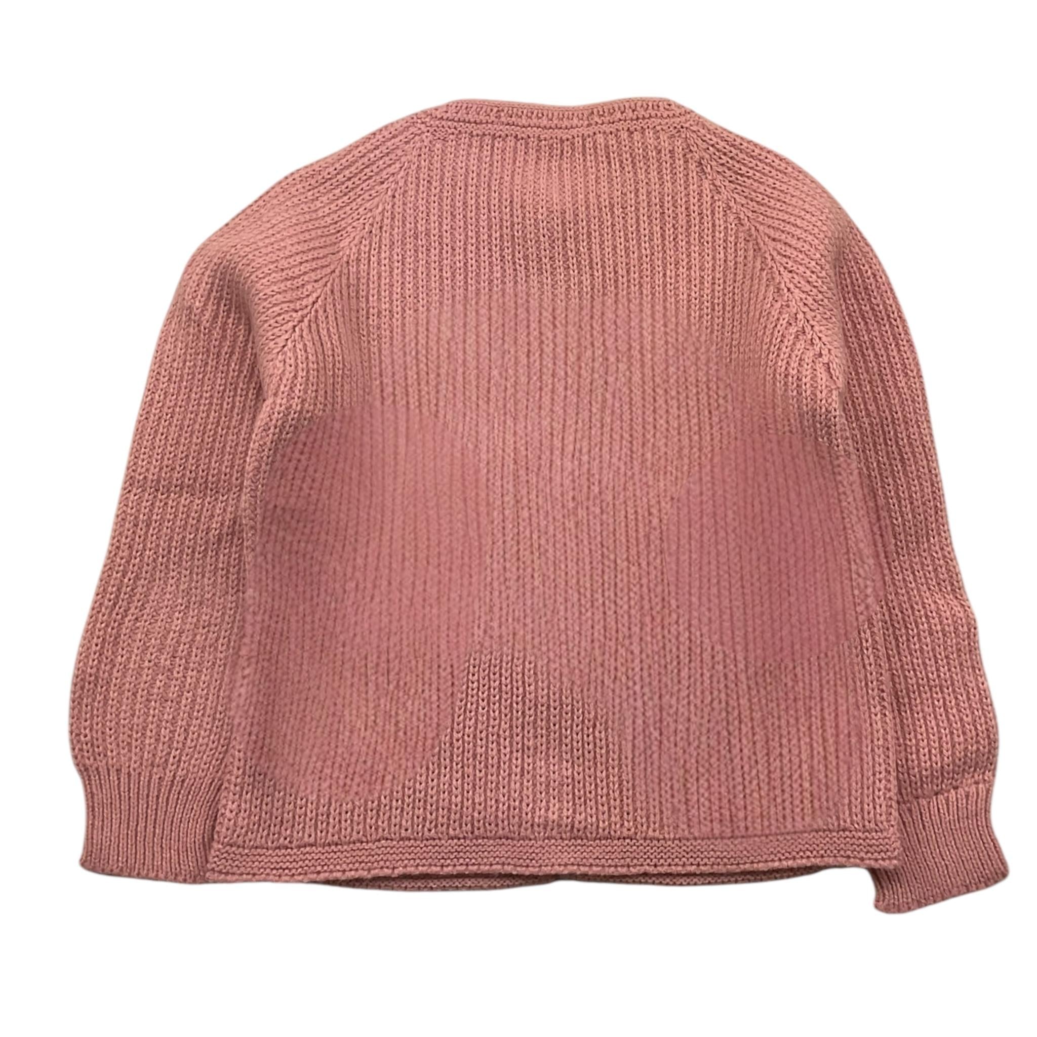 BABIDU cardigan tinta unita con bottoni in contrasto Rosa per Bambina 60682F ROSA BABIDU