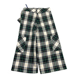 PICCOLA LUDO pantalone tricolore modello a palazzo con fantasia a quadri Verde per Bambina BS9WB004 VERDE PICCOLA LUDO