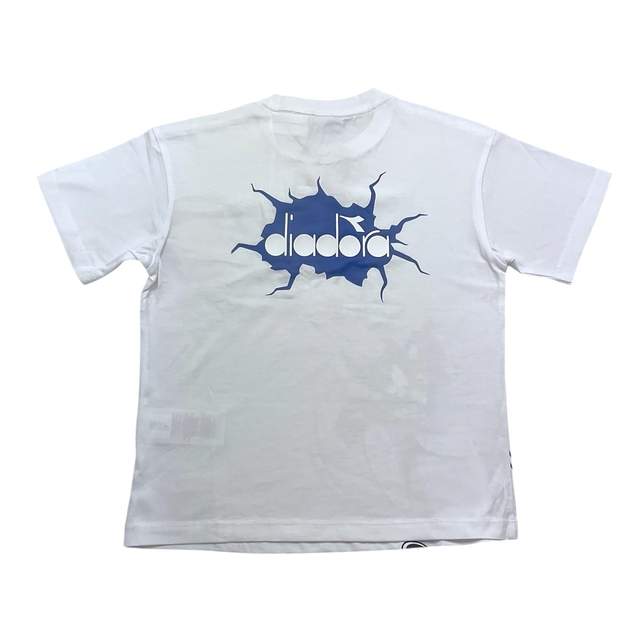 DIADORA t-shirt girocollo tinta unita stampa looney tunes Bianco per Bambino 50218094901 BIANCO DIADORA