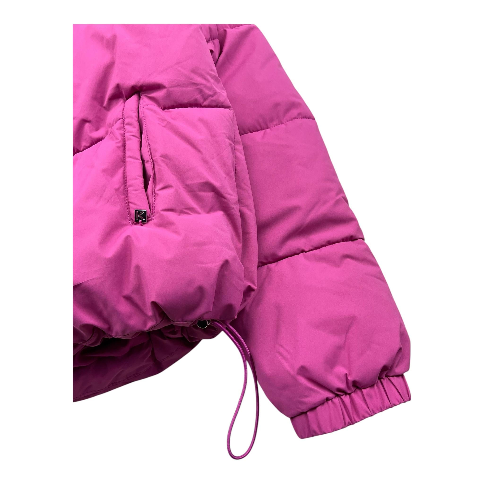 Kocca giubbino tinta unita con cappuccio Fuxia per Bambina KARLAR FUXIA Kocca