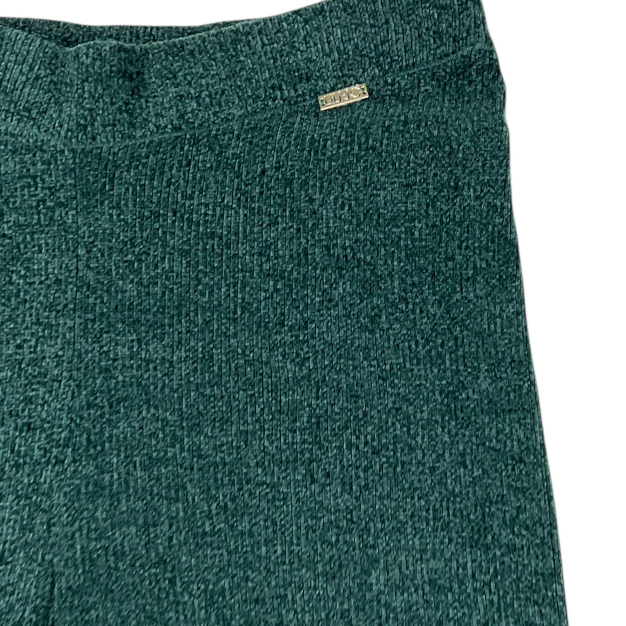 LIU JO pantalone tinta unita modello a palazzo Verde per Bambina GF3105 VERDE LIU JO