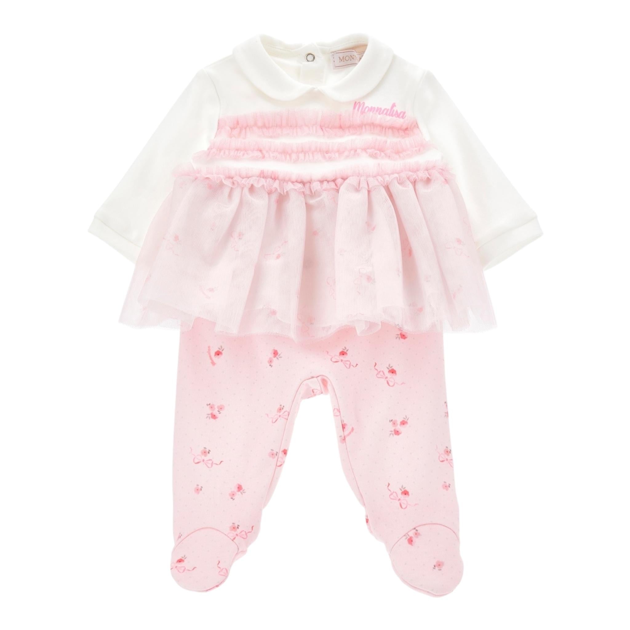 MONNALISA completo 2 pezzi shirt-ghettina Rosa per Neonata 35D501 ROSA MONNALISA