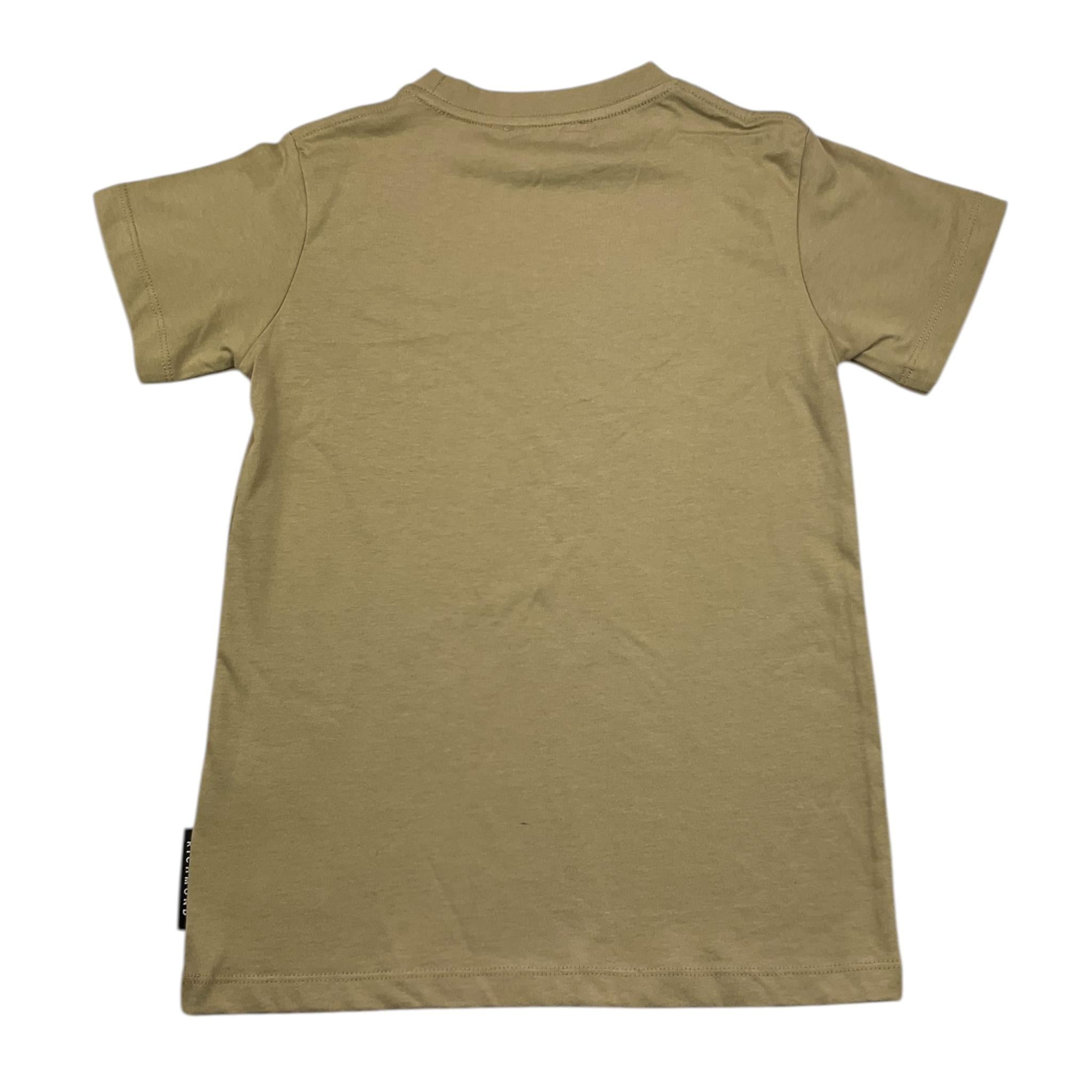 JOHN RICHMOND t-shirt girocollo tinta unita con stampa in contrasto Beige per Bambino RBA2Q5115TS BEIGE JOHN RICHMOND