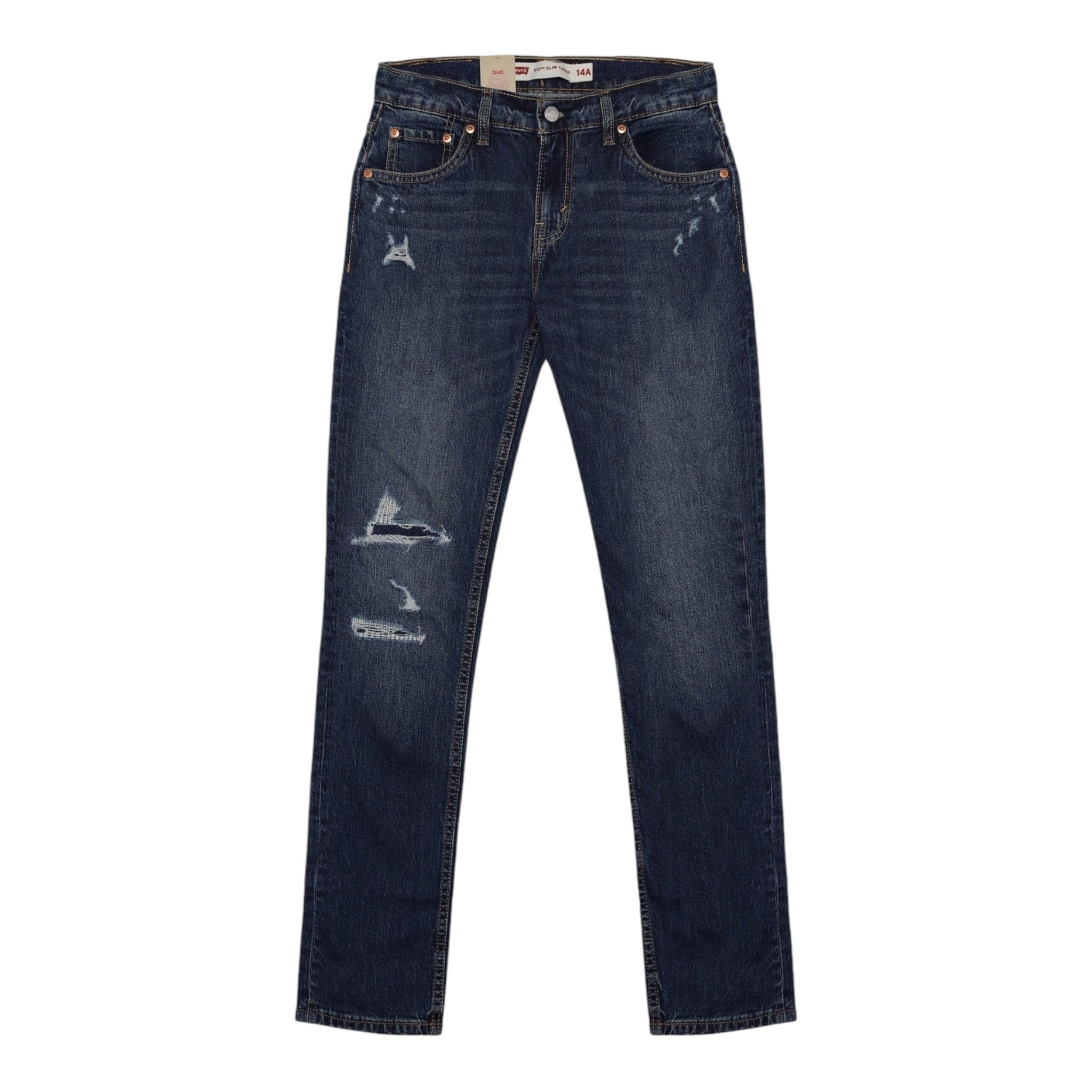 LEVI'S jeans tinta unita con strappi Blu per Bambino 9EL207 BLU LEVI'S