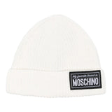 MOSCHINO cappelli tinta unita con stampa logo Panna per Bambina HUXO2IA PANNA MOSCHINO
