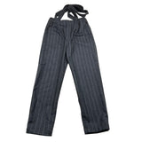 MICHAEL COAL pantalone tinta unita con bretelle Grigio per Bambino LITJHN3993F24 GRIGIO MICHAEL COAL