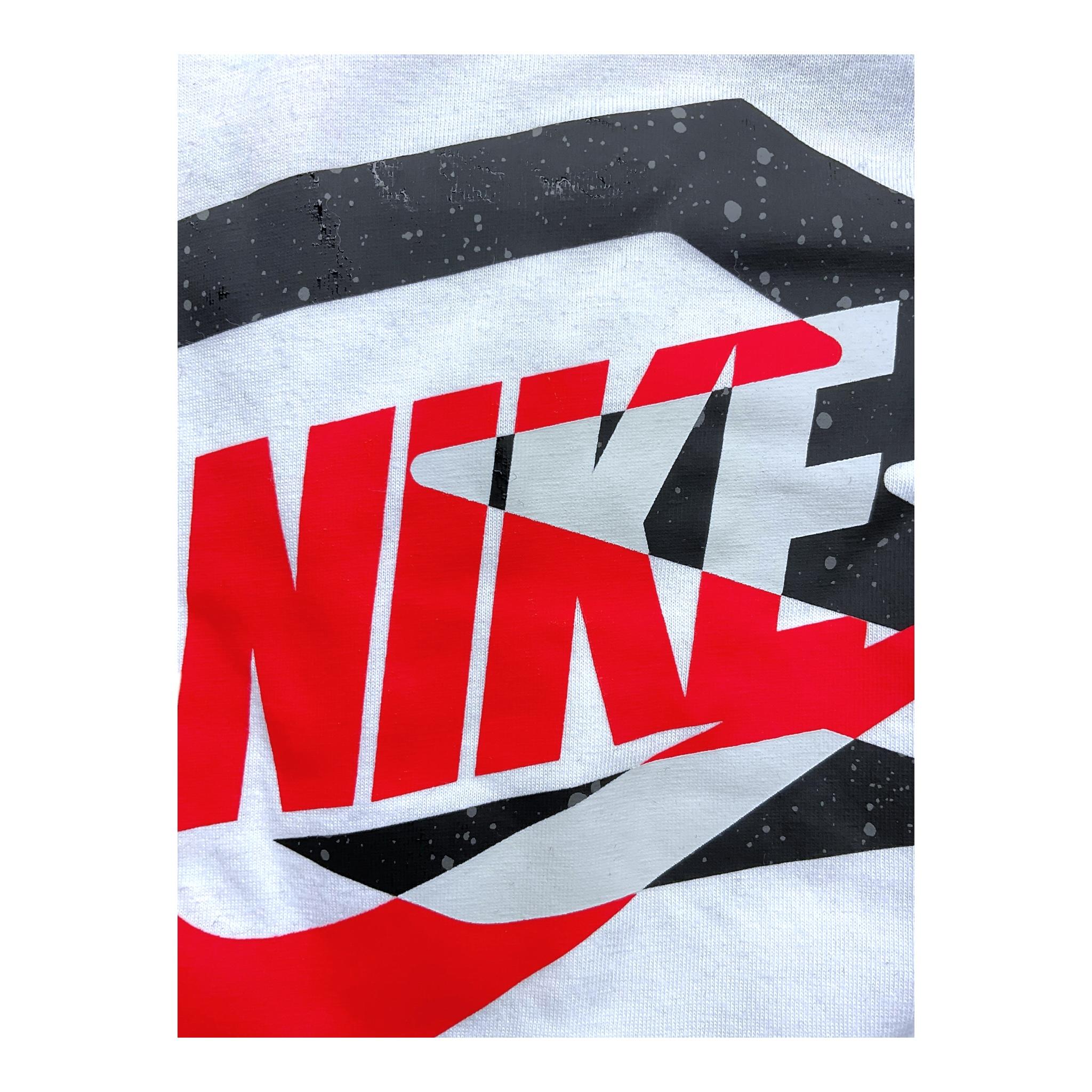 NIKE t-shirt girocollo tinta unita con stampa Bianco per Bambino 9Q0714 BIANCO NIKE