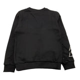 CFBS felp chiusa girocollo tinta unita con stampa Nero per Bambino CSFE2008 NERO CFBS