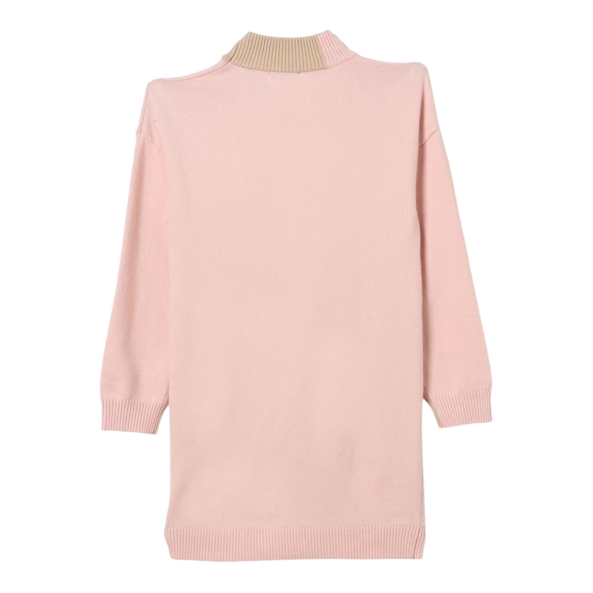 PINKO abito in maglia tinta unita con stampa Rosa per Bambina F4PIBGDR109 ROSA PINKO