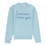SAINT BARTH maglie girocollo tinta unita con stampa Azzurro per Bambina MISSSUMMER AZZURRO SAINT BARTH