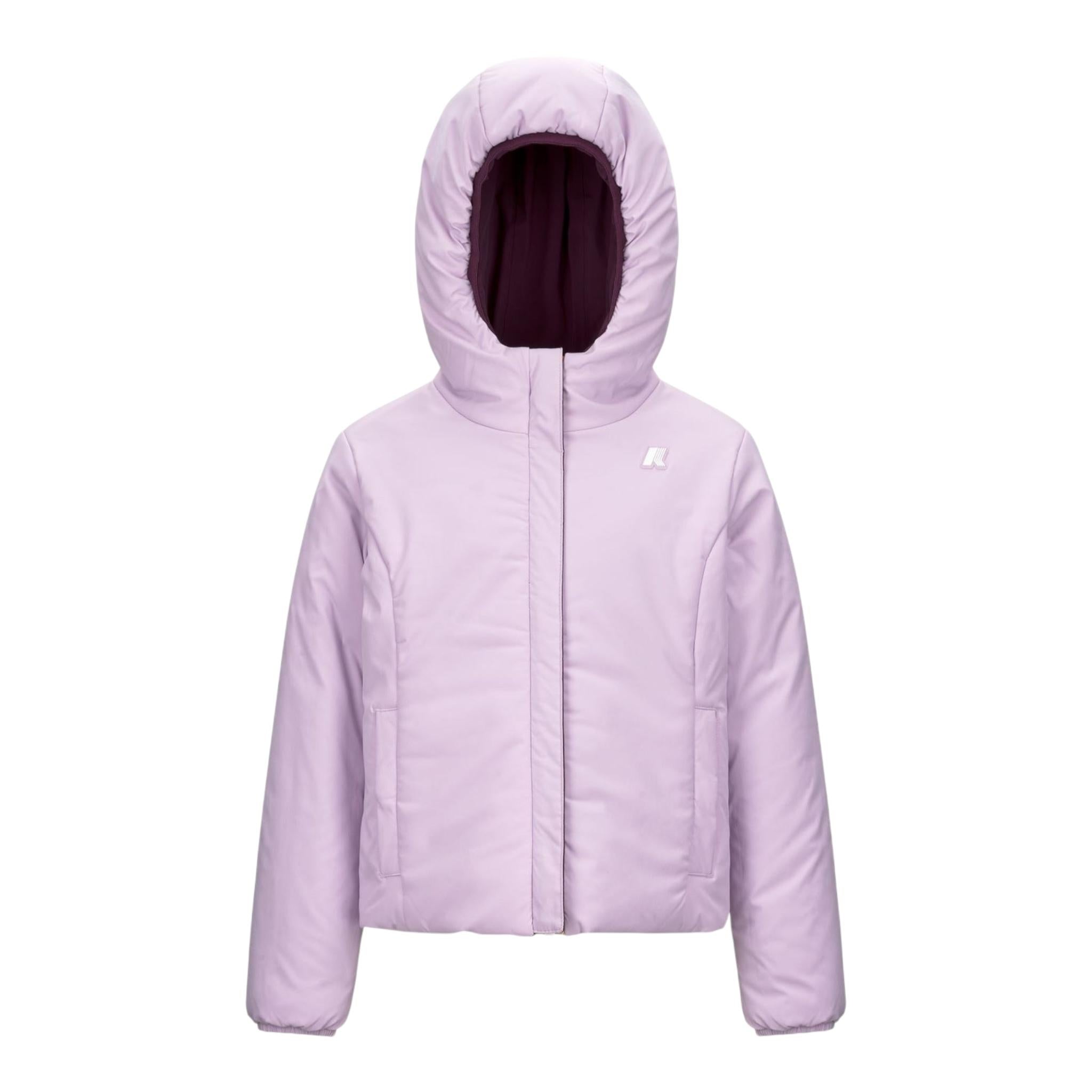 K-WAY giubbino bicolore reversibile Bordeaux/lilla per Neonata K71338WXX BORDEAUX/LILLA K-WAY
