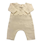 ZHOE & TOBIAH tutina tinta unita con stampa Panna per Neonato KTT6 PANNA ZHOE & TOBIAH