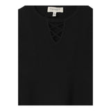 TWINSET shirt tinta unita con scollo Nero per Bambina 242GJ3191X NERO TWINSET