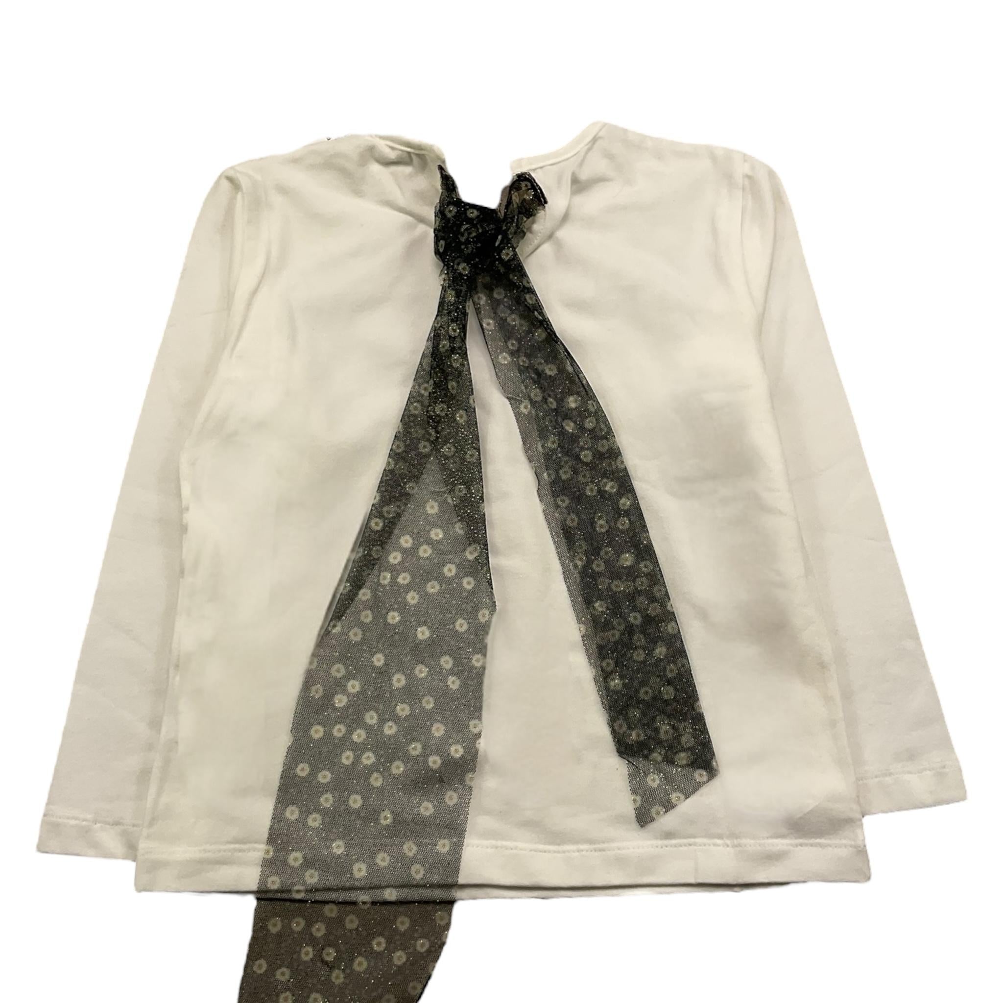 LALALU' shirt girocollo tinta unita con tulle Bianco per Neonata TSL170NBNN BIANCO LALALU'