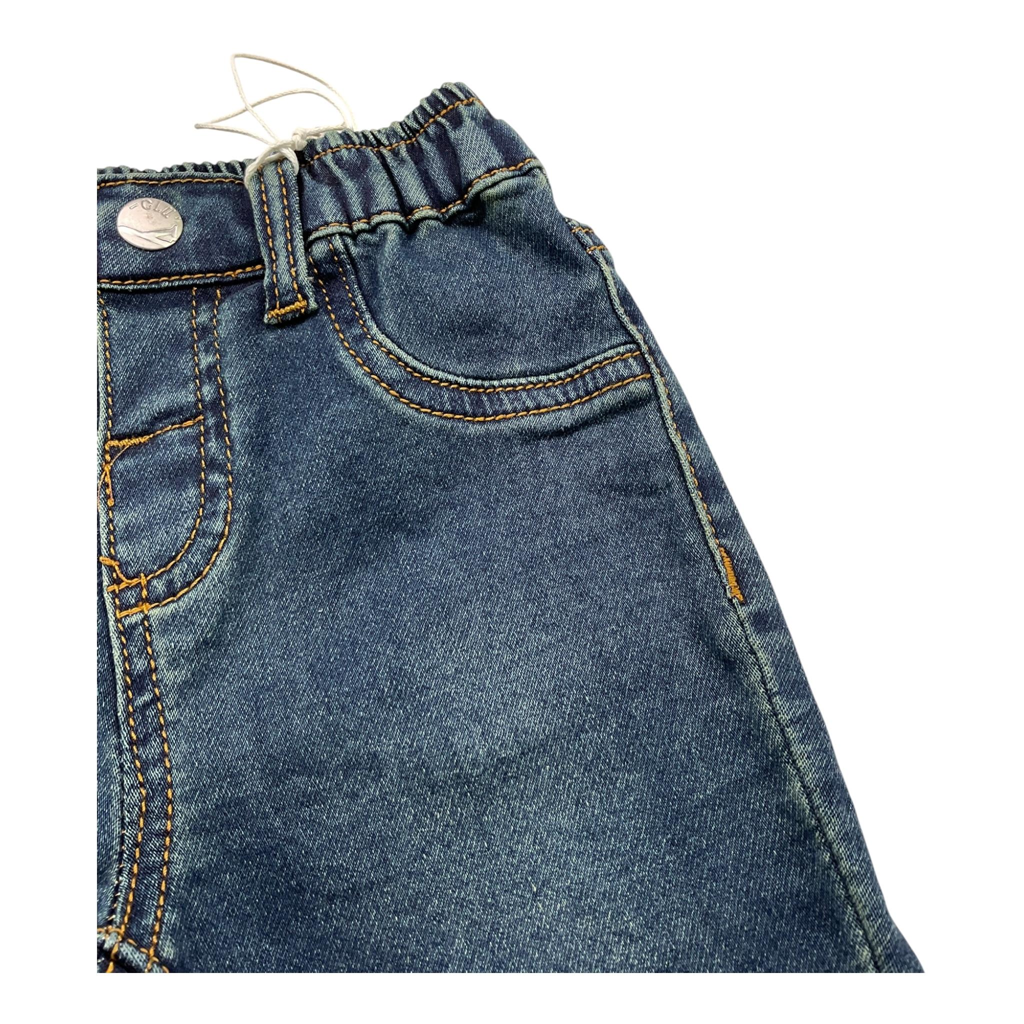 Y-CLU jeans tinta unita con elastico in vita Blu per Neonato BYN10701 BLU Y-CLU