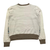 TRUSSARDI maglia girocollo tinta unita con stampa in contrasto Panna per Bambino TGA25035MA PANNA TRUSSARDI