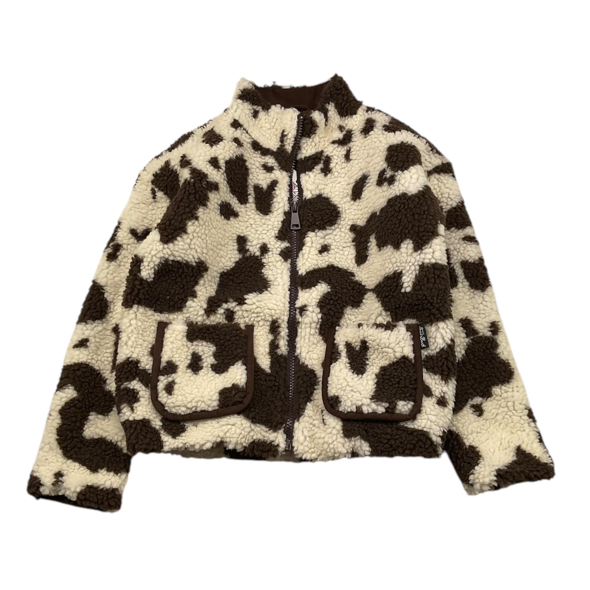 SAINT BARTH giubbino bicolore con fantasia e zip Panna per Bambina JYA0001 PANNA SAINT BARTH