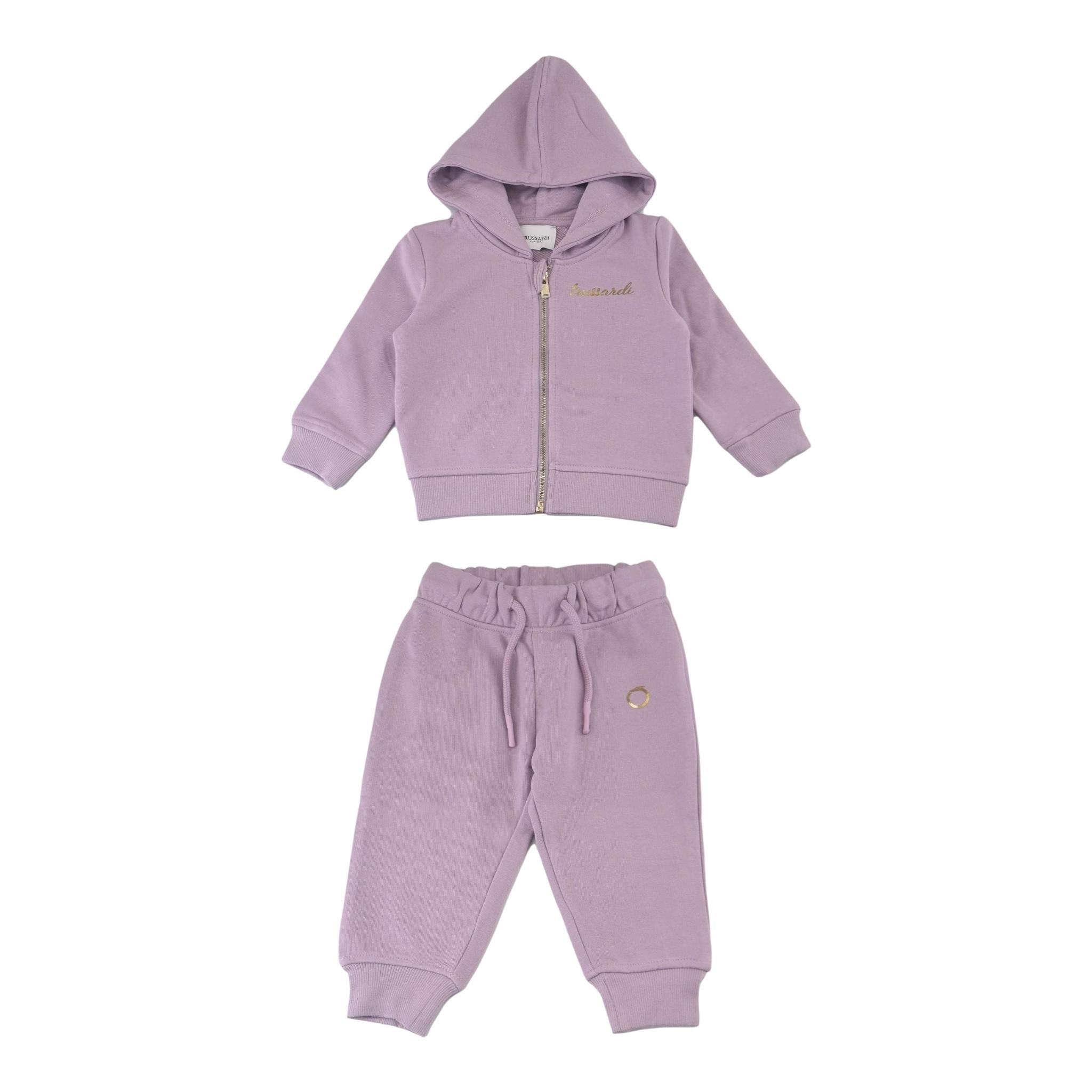 TRUSSARDI completo 2pz felpa-pantalone Lilla per Bambina TIA24089CF LILLA TRUSSARDI