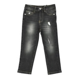 JOHN RICHMOND jeans tinta unita con cuciture in contrasto Nero per Bambino RBA24070JEX NERO JOHN RICHMOND