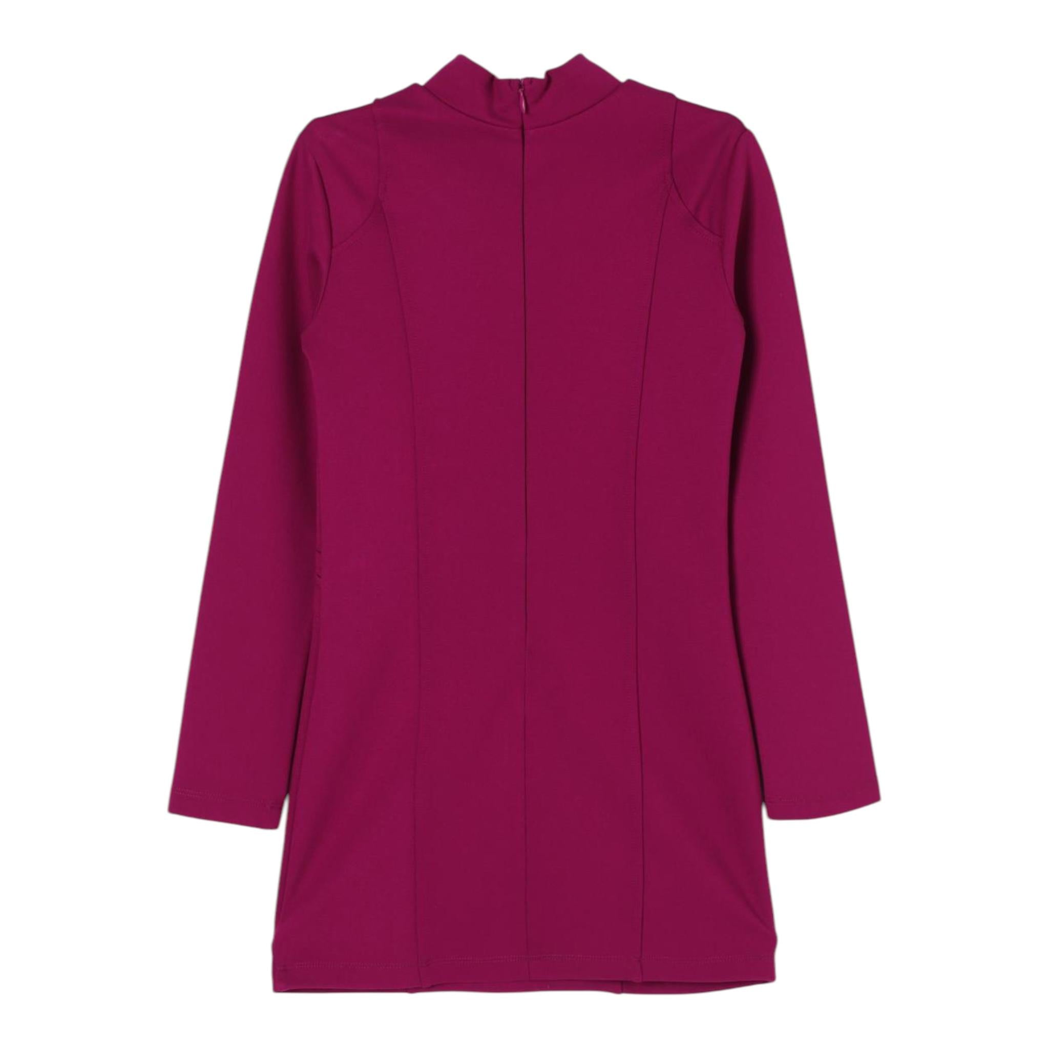 TWINSET abito tinta unita manica lunga Magenta per Bambina 242GJ2041X MAGENTA TWINSET