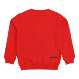JOHN RICHMOND felpa chiusa girocollo tinta unita con logo Rosso per Bambino RBA24047FE ROSSO JOHN RICHMOND