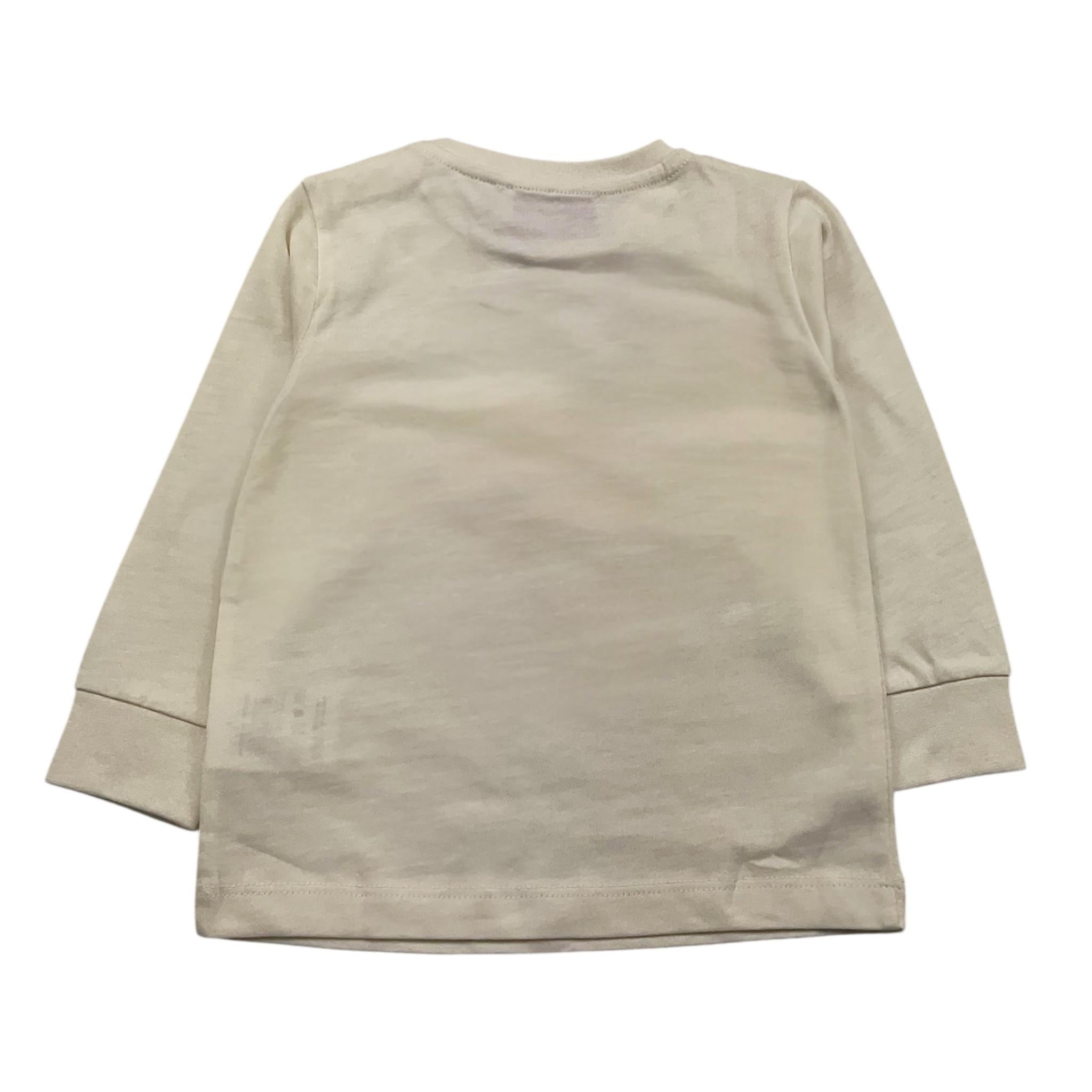 CESARE PACIOTTI shirt girocollo tinta unita con stampa Panna per Neonato TSP5373B PANNA CESARE PACIOTTI