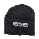 REPLAY & SONS cappello tinta unita con logo Nero per Bambino R2092 NERO REPLAY & SONS