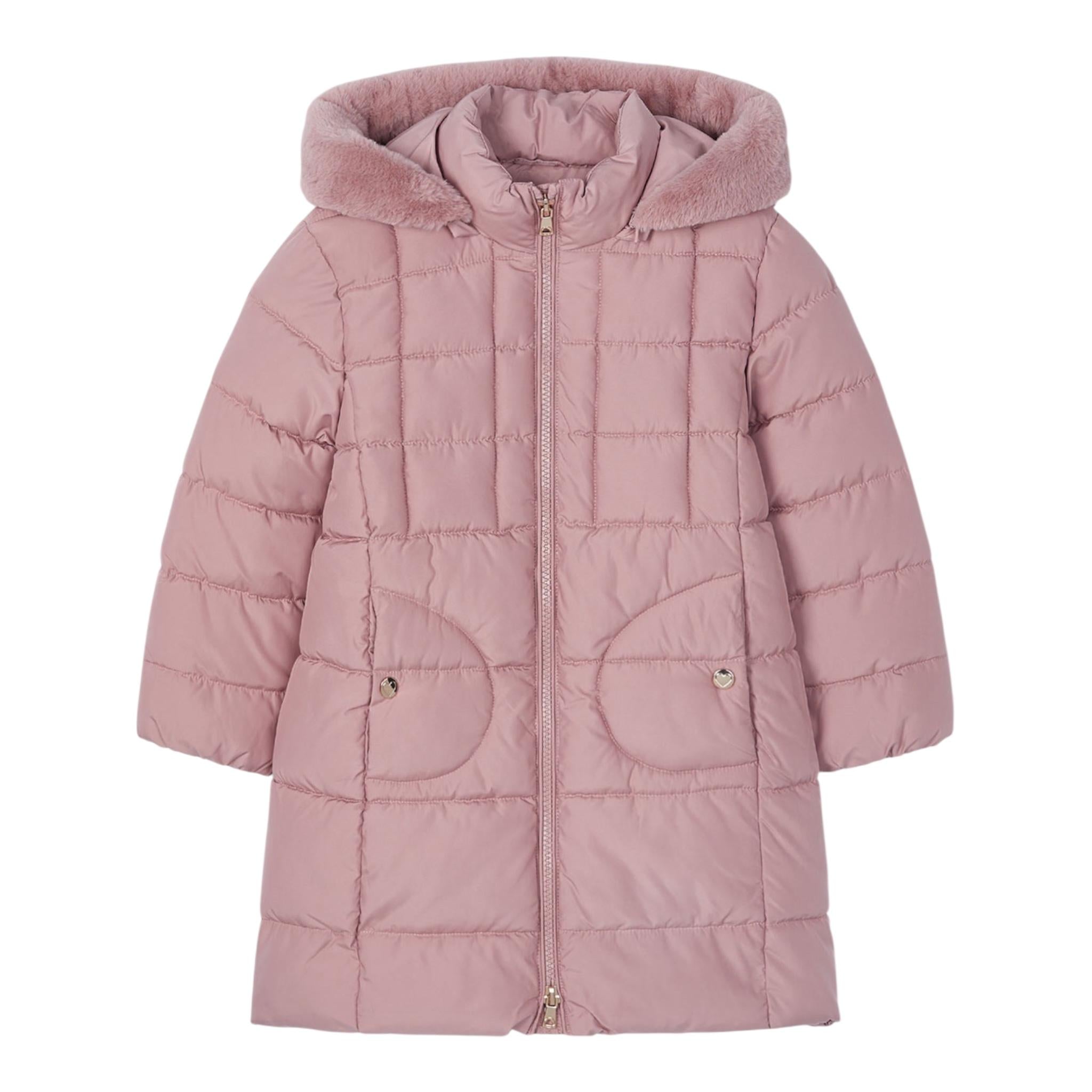 MAYORAL giubbino tinta unita ocn cappuccio Rosa per Neonata 4490 ROSA MAYORAL