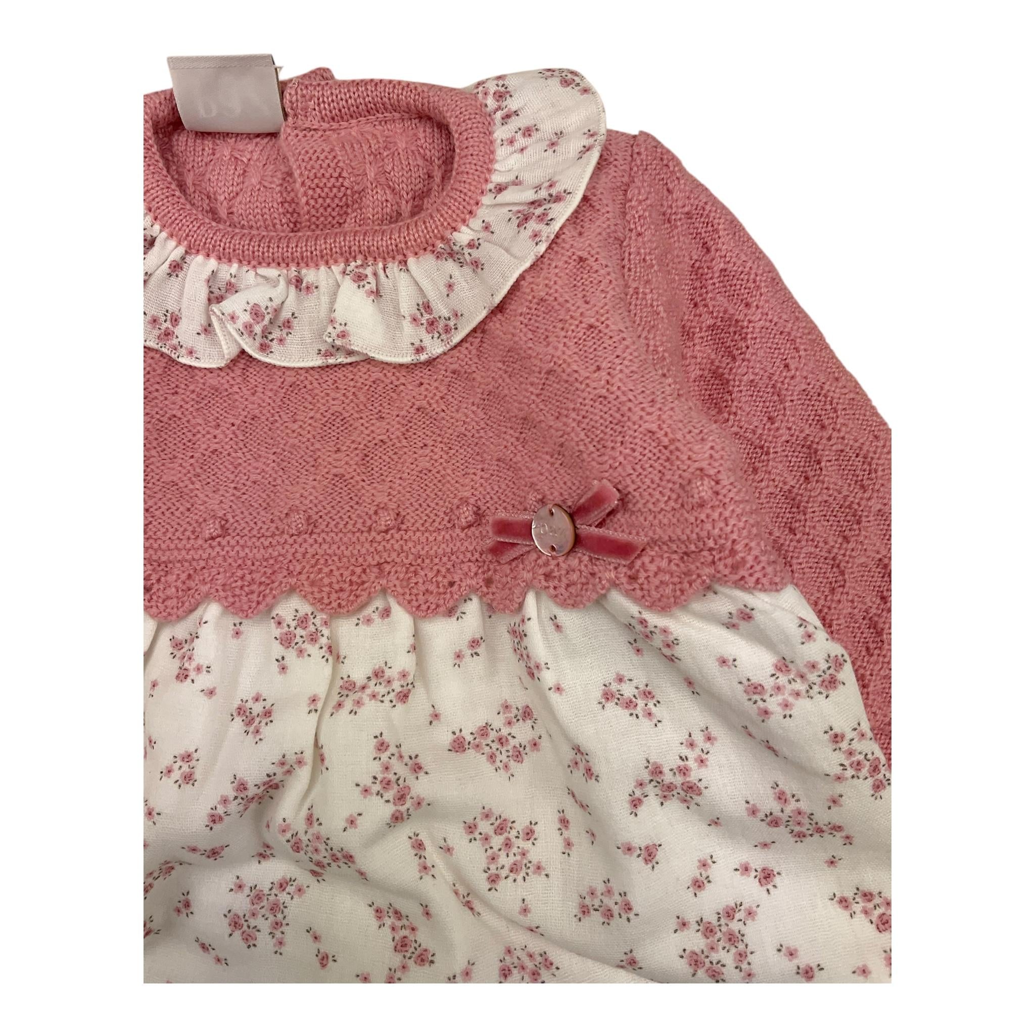 PAZ RODRIGUEZ abito set 3pz abito-cappello-coulotte Rosa per Neonata 004111981 ROSA PAZ RODRIGUEZ
