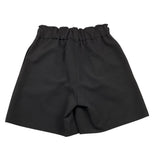 LU LU BY MISS GRANT short tinta unita con elastico in vita Nero per Bambina LL3049X NERO LU LU BY MISS GRANT