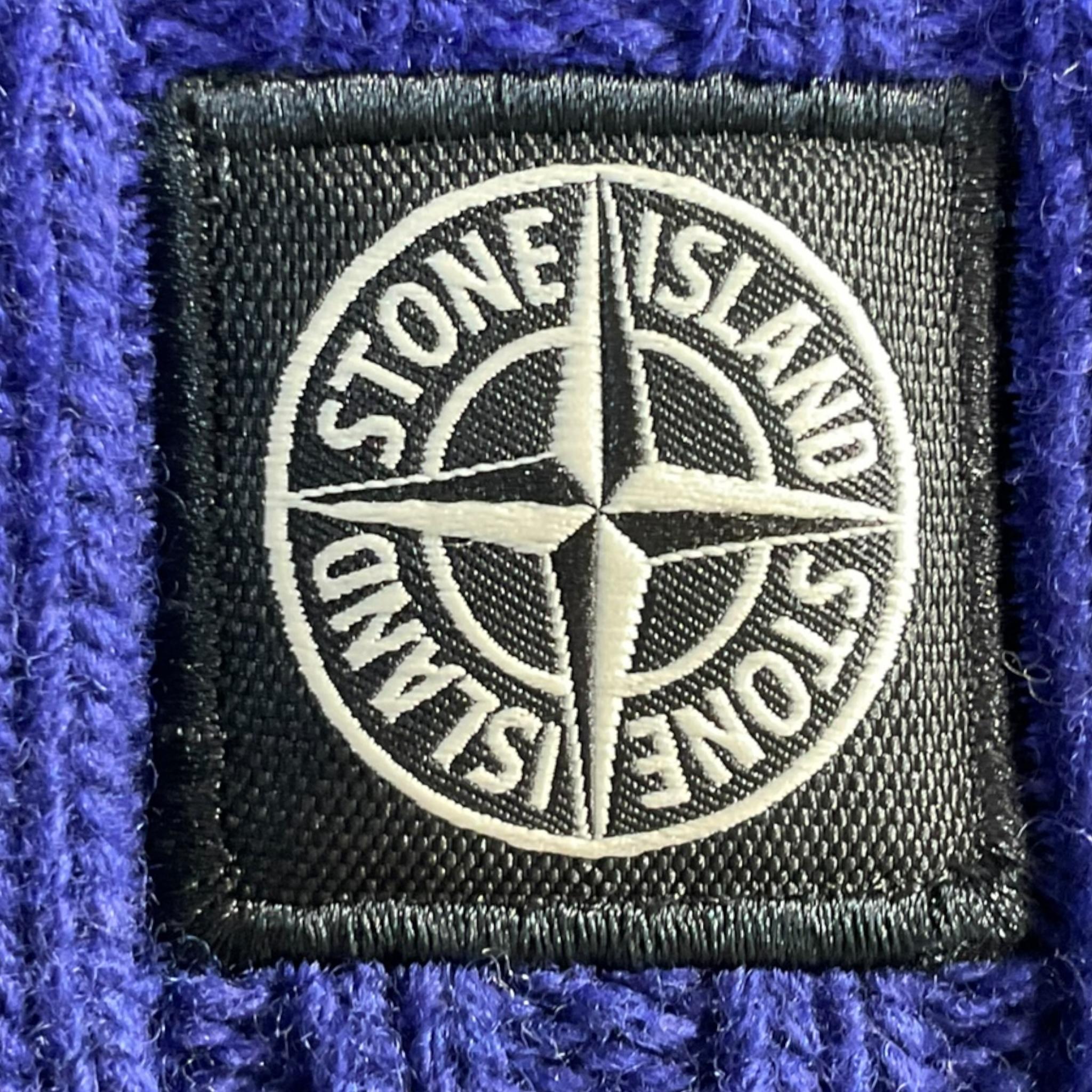STONE ISLAND cappello tinta unita con stampa Cobalto per Bambino 8116N03Z3 COBALTO STONE ISLAND