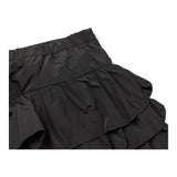 LU LU BY MISS GRANT gonna tinta unita con balze Nero per Bambina LL3044 NERO LU LU BY MISS GRANT