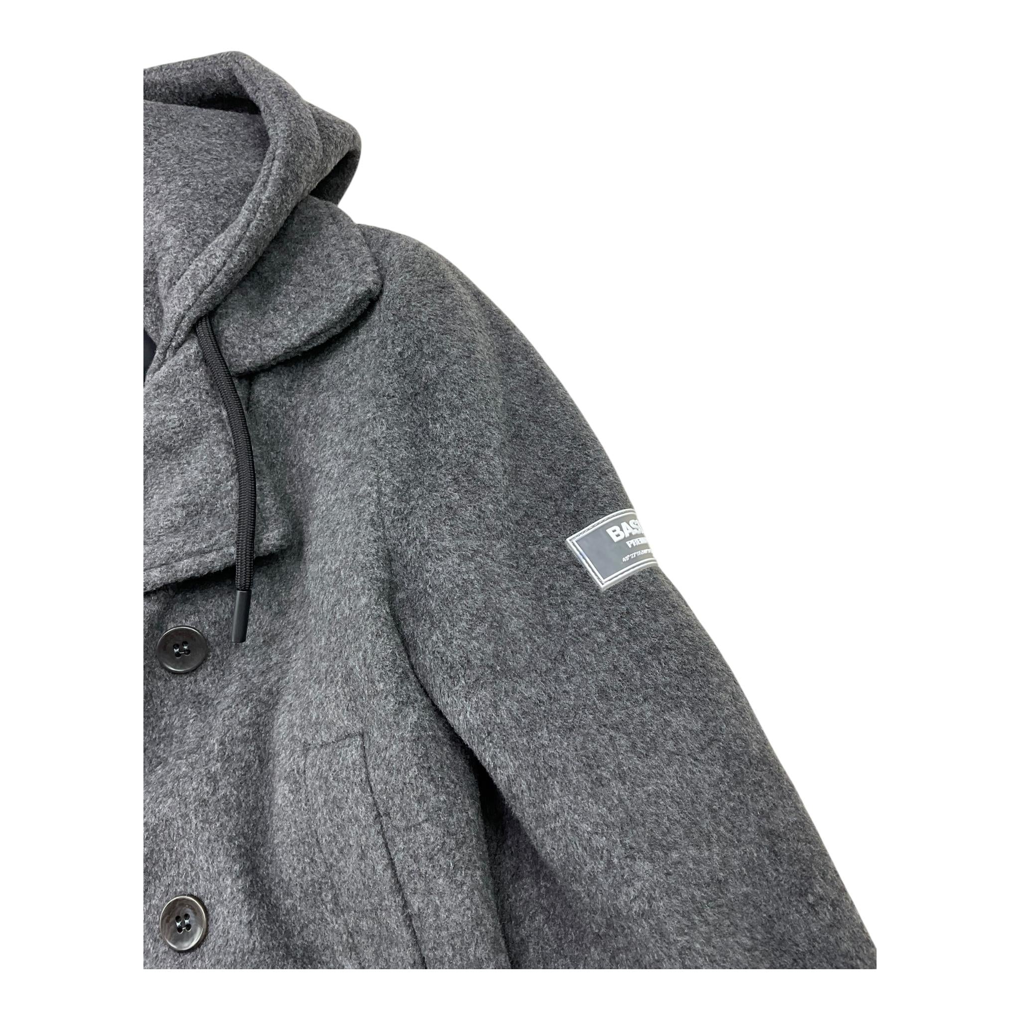 PAOLO PECORA cappotto tinta unita con cappuccio Grigio per Bambino PP3834 GRIGIO PAOLO PECORA