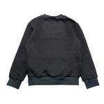 DNJ felpa girocollo tinta unita con logo Nero per Bambino MFD5301J NERO DNJ