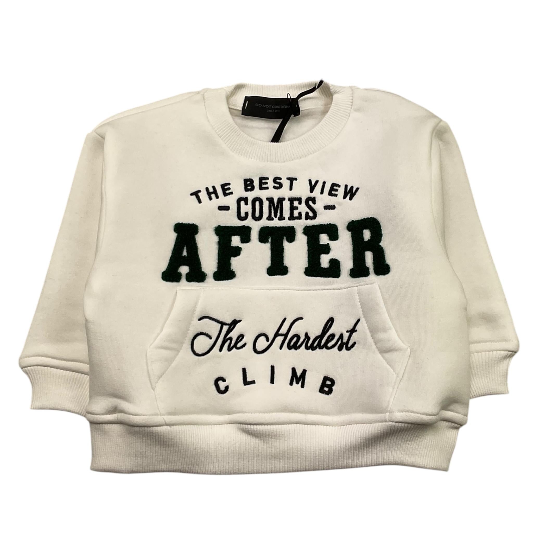 DO NOT CONFORM felpa chiusa con cappuccio tinta unita cn logo Bianco per Neonato FE028N BIANCO DO NOT CONFORM