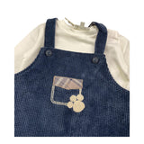 LALALU' completo 2 pezzi shirt-salopette Blu per Neonato SLTL3N BLU LALALU'