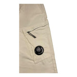 C.P. COMPANY pantalone tinta unita cn camoscio con elastico in vita Panna per Bambino CUP00IX PANNA C.P. COMPANY