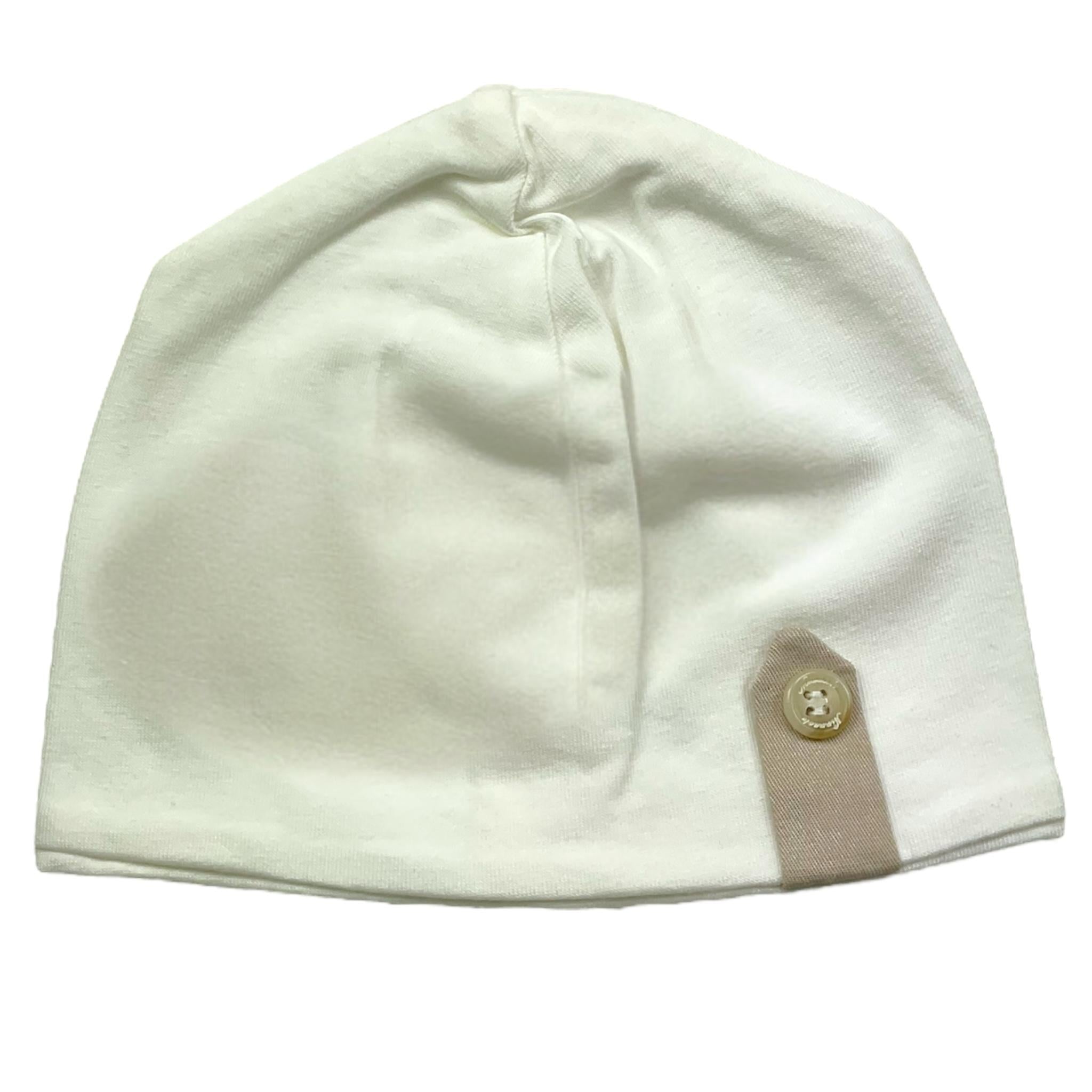 NINNAOH cappello tinta unita Bianco/beige per Neonato E23272 BIANCO/BEIGE NINNAOH
