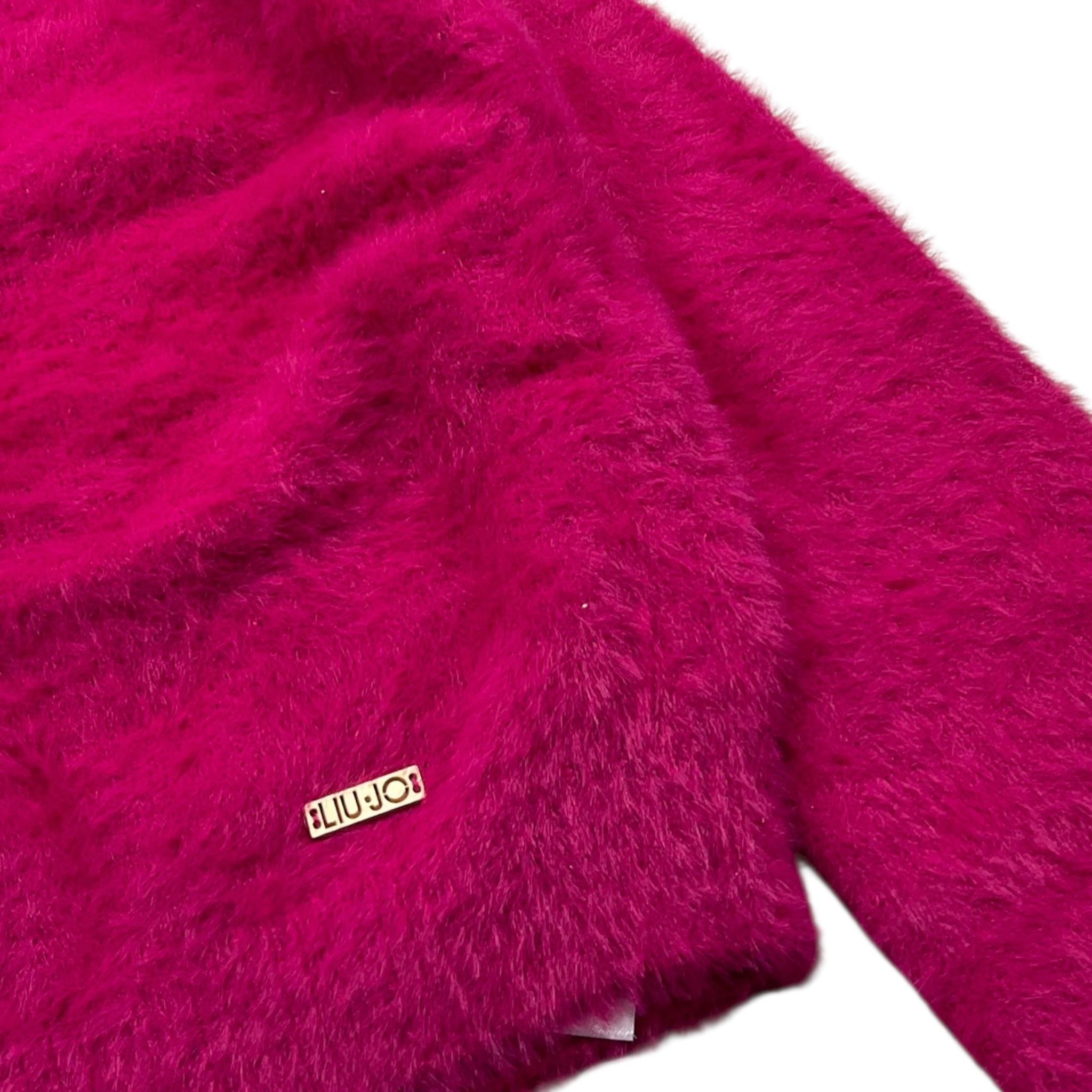 LIU JO maglia tinta unita girocollo Fuxia per Bambina GF4101 FUXIA LIU JO