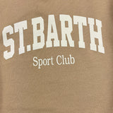 SAINT BARTH felpa girocollo tinta unita con stampa Beige per Bambina STB BEIGE SAINT BARTH